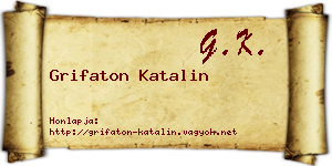 Grifaton Katalin névjegykártya